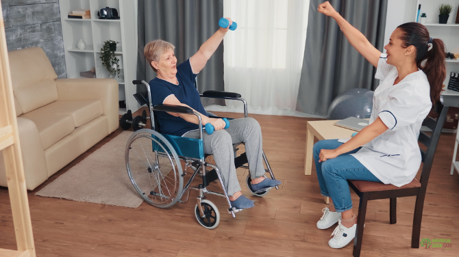 The benefits of exercise in eldercare services